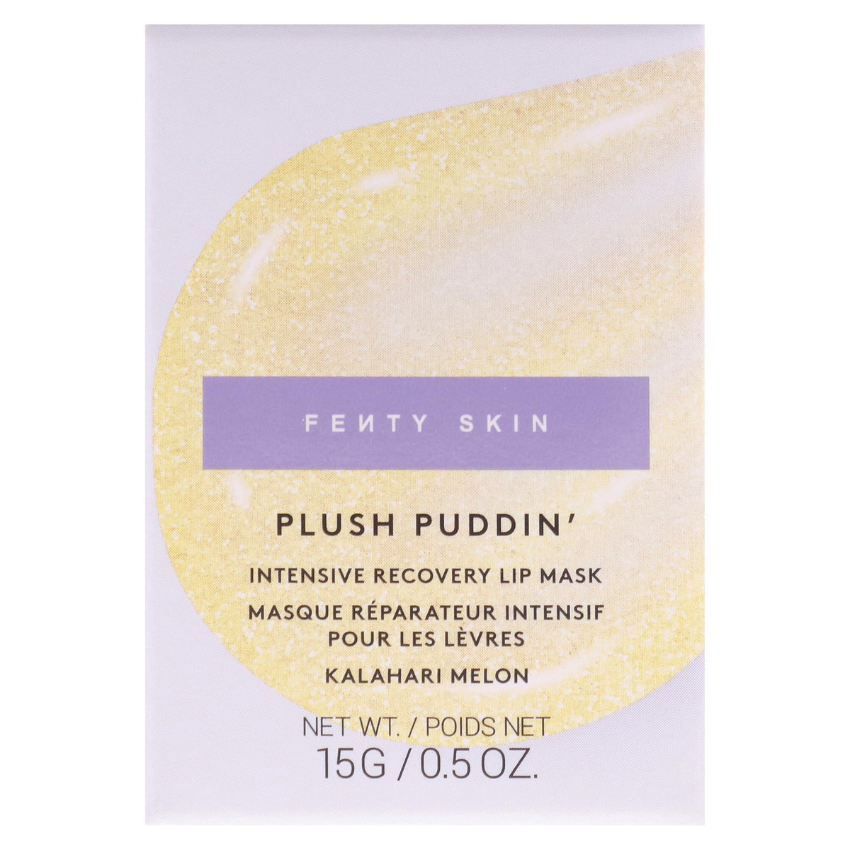 FENTY BEAUTY jar beside a coin showing 0.5 oz scale for travel-friendly benefit