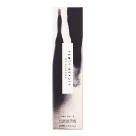 FENTY BEAUTY Pro Filt'r primer in-use application on model demonstrating hydrated finish and improved foundation blending
