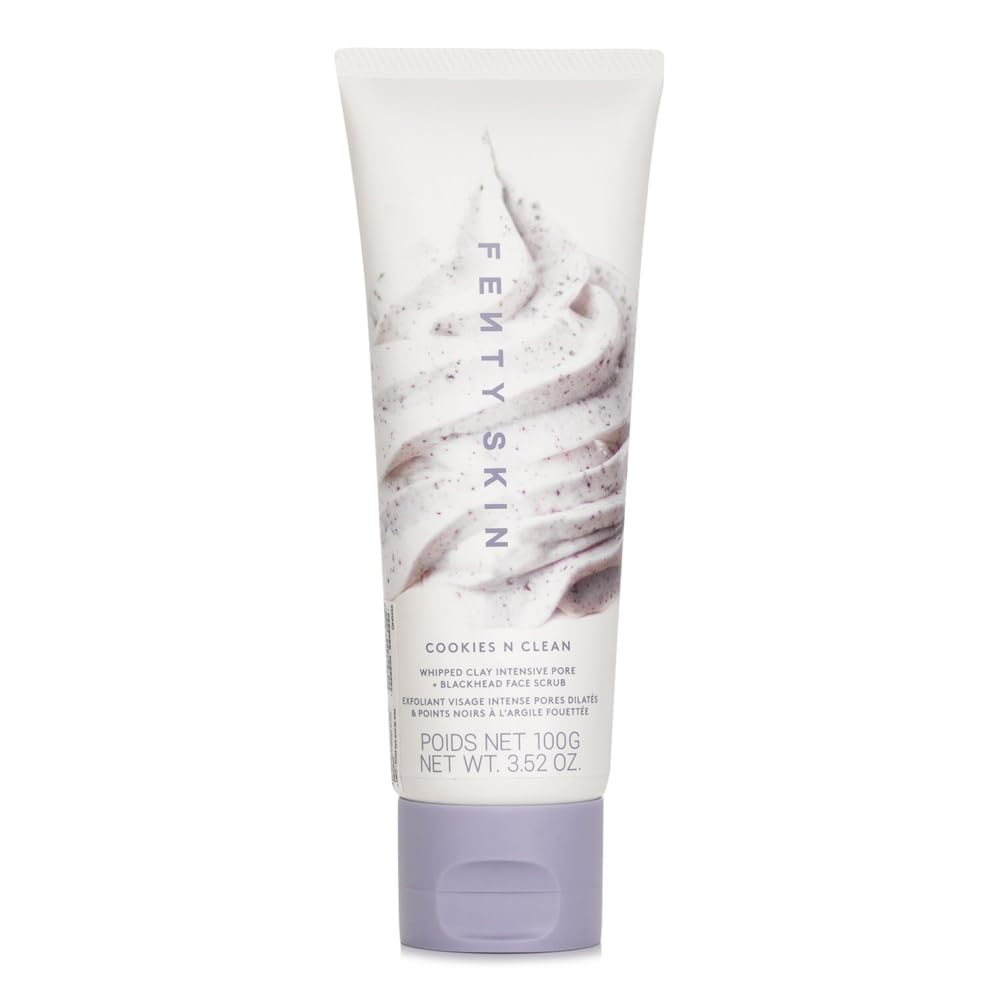 Fenty Skin jar front view showing label and whipped clay texture, clarifies pores