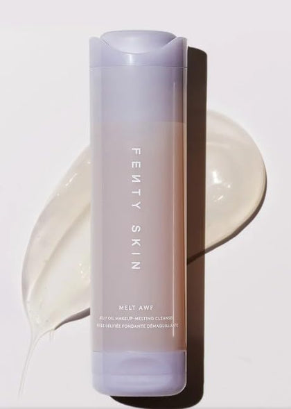 Fenty Skin front packaging showing pump dispenser and clean removal benefit