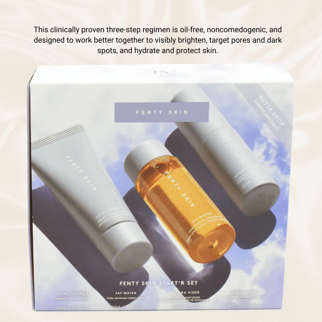 Fenty Skin Hydra Vizor moisturizer being applied for lightweight hydration