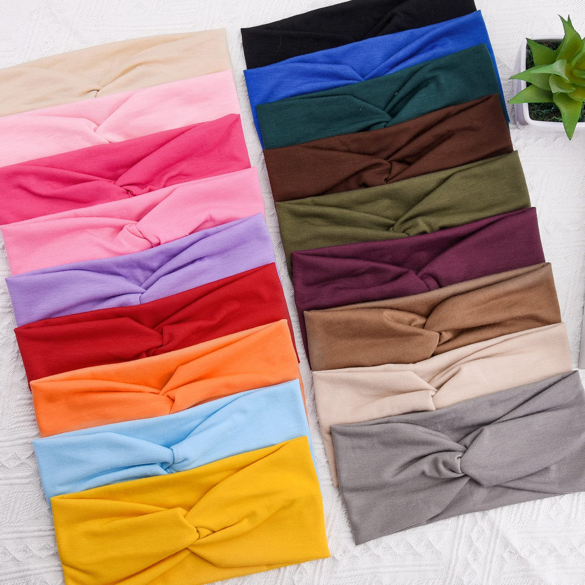 FEQO color range spread of 18 shades to match many outfits and occasions
