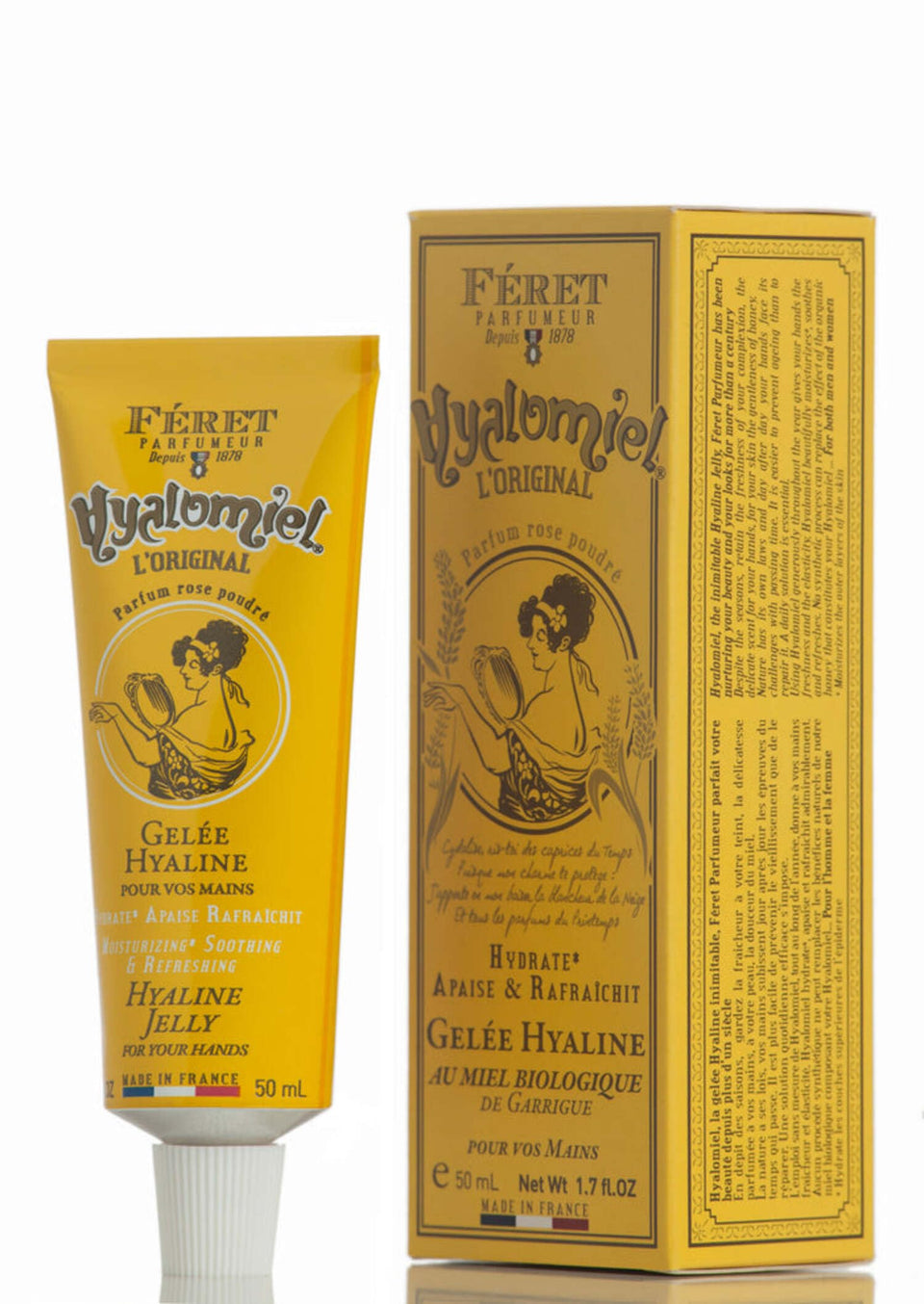 Feret Parfumeur front tube showing compact travel-friendly design and elegance