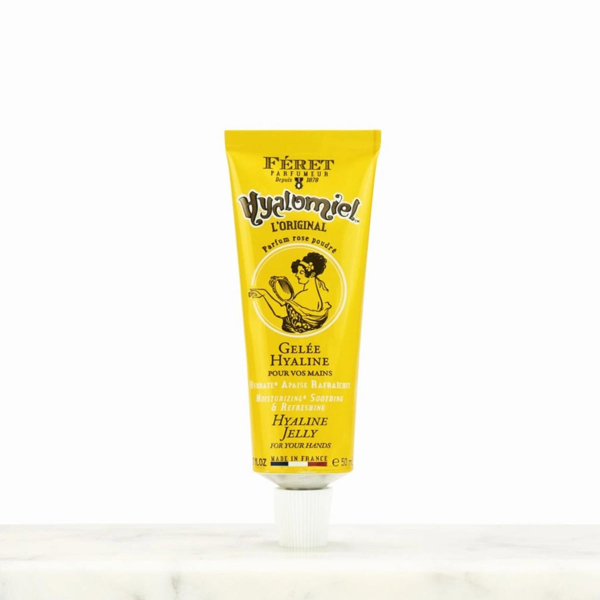 Feret Parfumeur gel texture close-up demonstrating lightweight, fast-absorbing feel