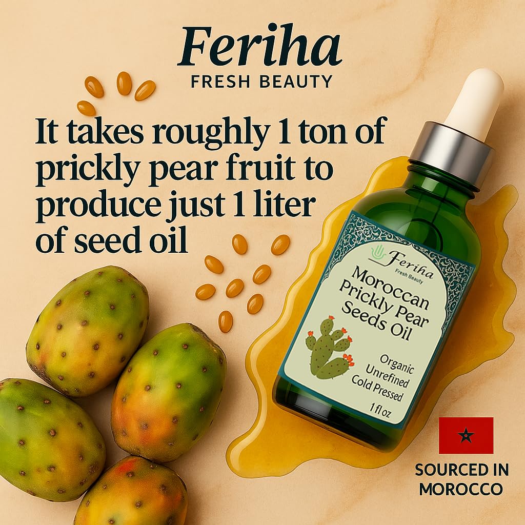 FERIHA applying oil to hair ends, frizz control and shine benefit