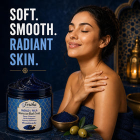FERIHA lifestyle bathroom scene conveying ritual and relaxing benefit
