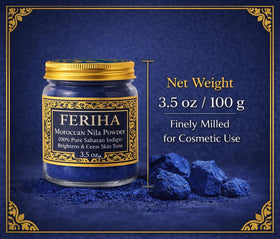 FERIHA lifestyle spa setting with towel and rose water suggesting calming self-care ritual