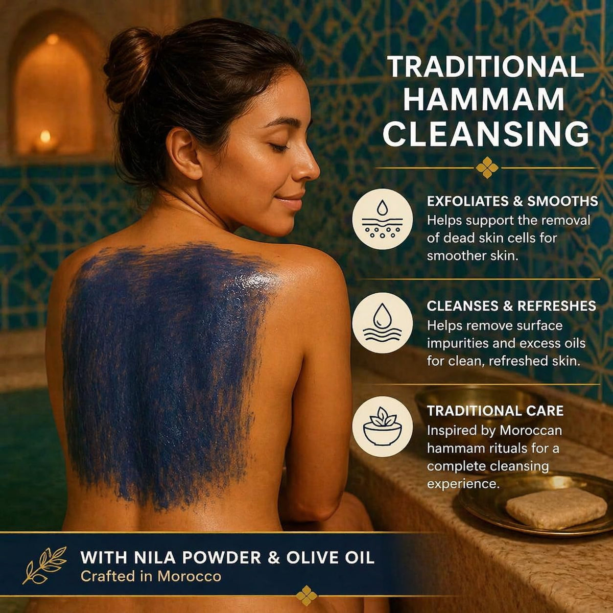 FERIHA olive paste detail showing natural oils that nourish and comfort