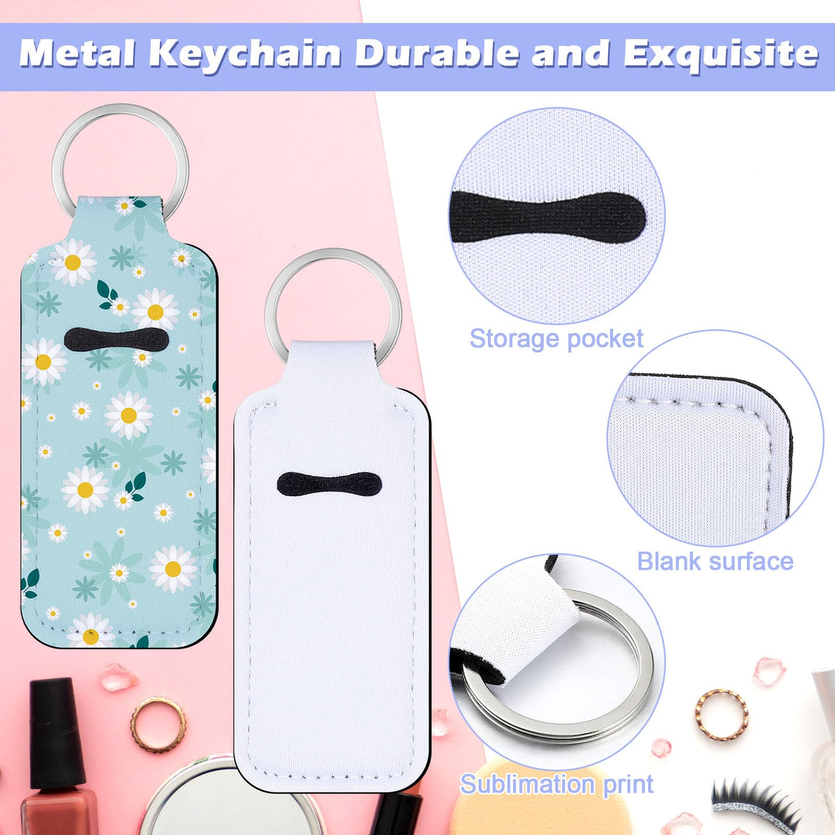 Ferreve metal split ring detail showing secure attachment to keys and bags