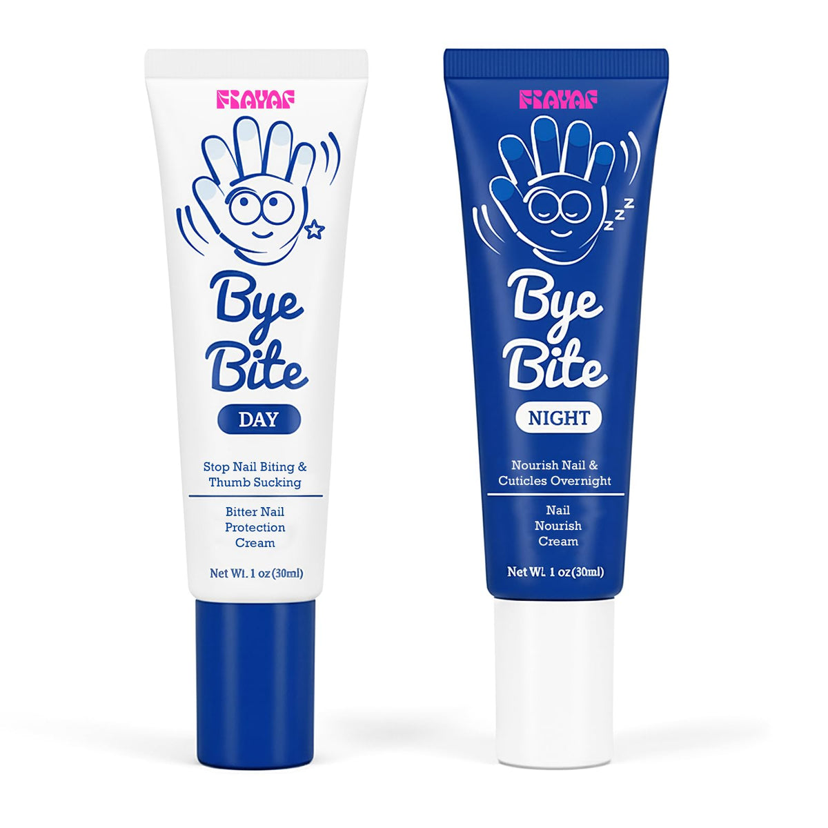 FIAYAF front packaging showing the day and night nail care set for easy recognition