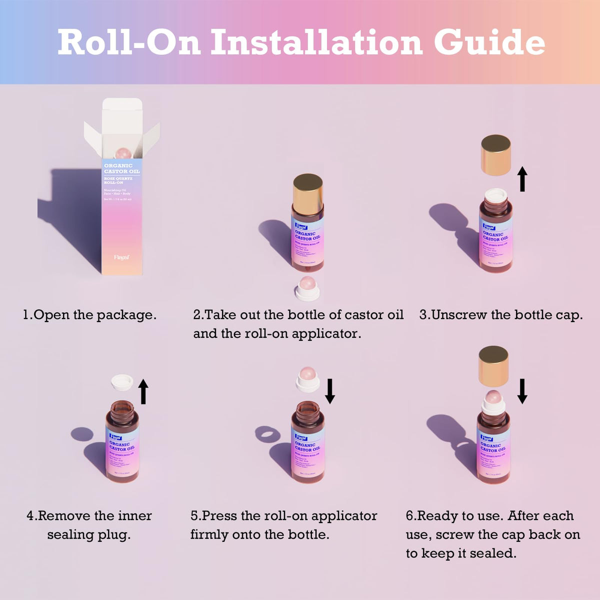 FIAYAF roll-on on bathroom counter staging daily self-care routine