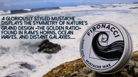 Hand-poured Fibonacci Mustache Wax batch showing artisanal finish and small-batch quality
