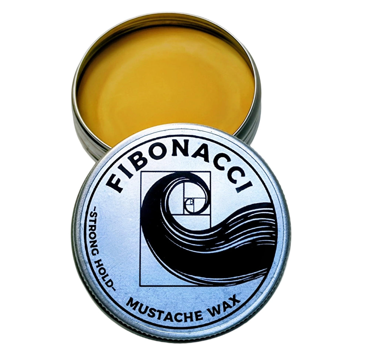 Fibonacci Mustache Wax smooth surface close-up highlighting creamy texture and spreadability