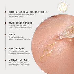 FICECO ampoules box and contents flatlay conveying travel-ready convenience