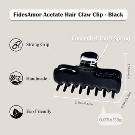 FidesAmor acetate texture close-up highlighting glossy, smooth, hair-friendly surface