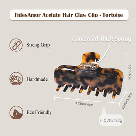 FidesAmor acetate texture close-up highlighting smooth, hair-friendly surface