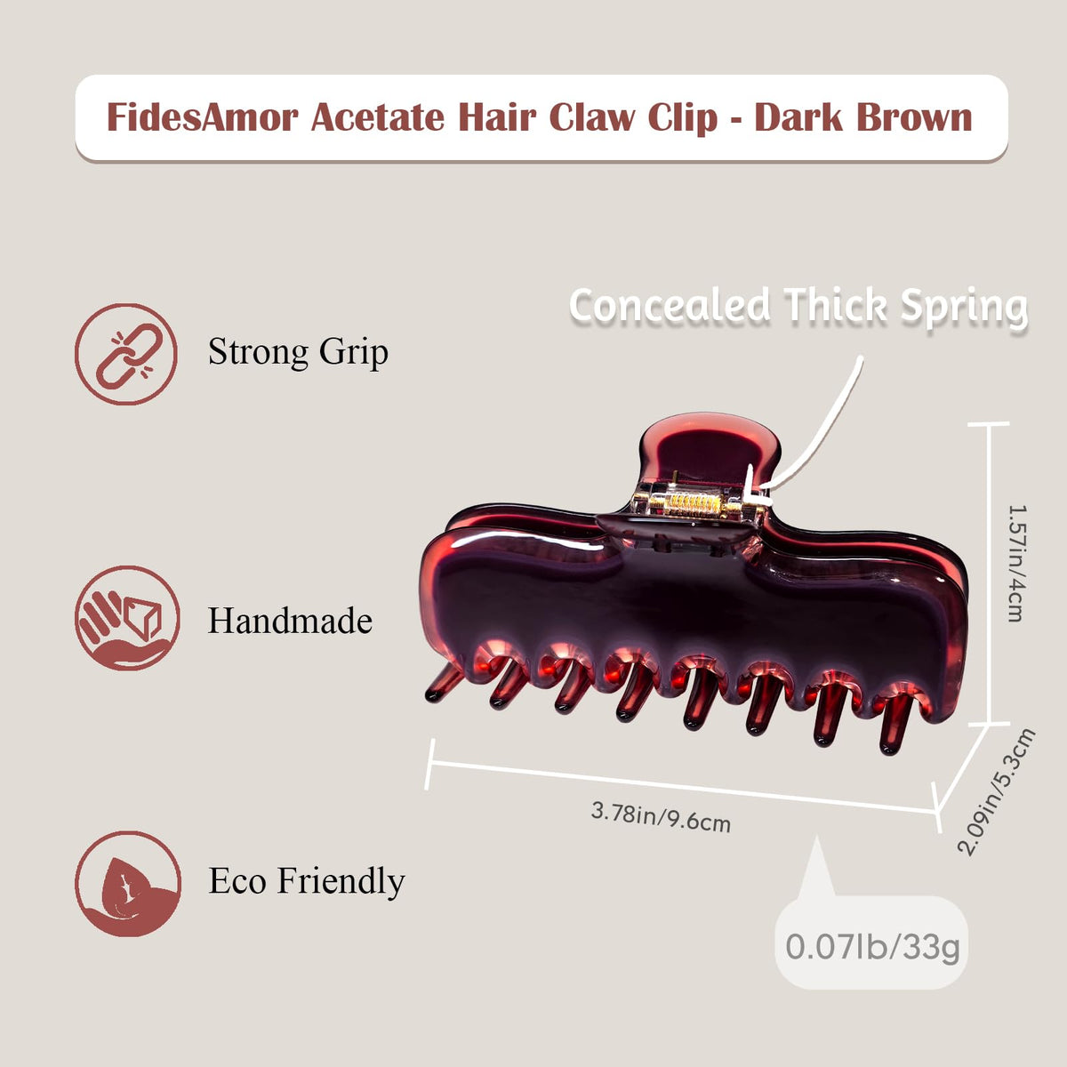 FidesAmor acetate texture close-up highlighting smooth, hypoallergenic surface