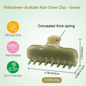 FidesAmor close-up of acetate texture showing smooth finish and gentle grip