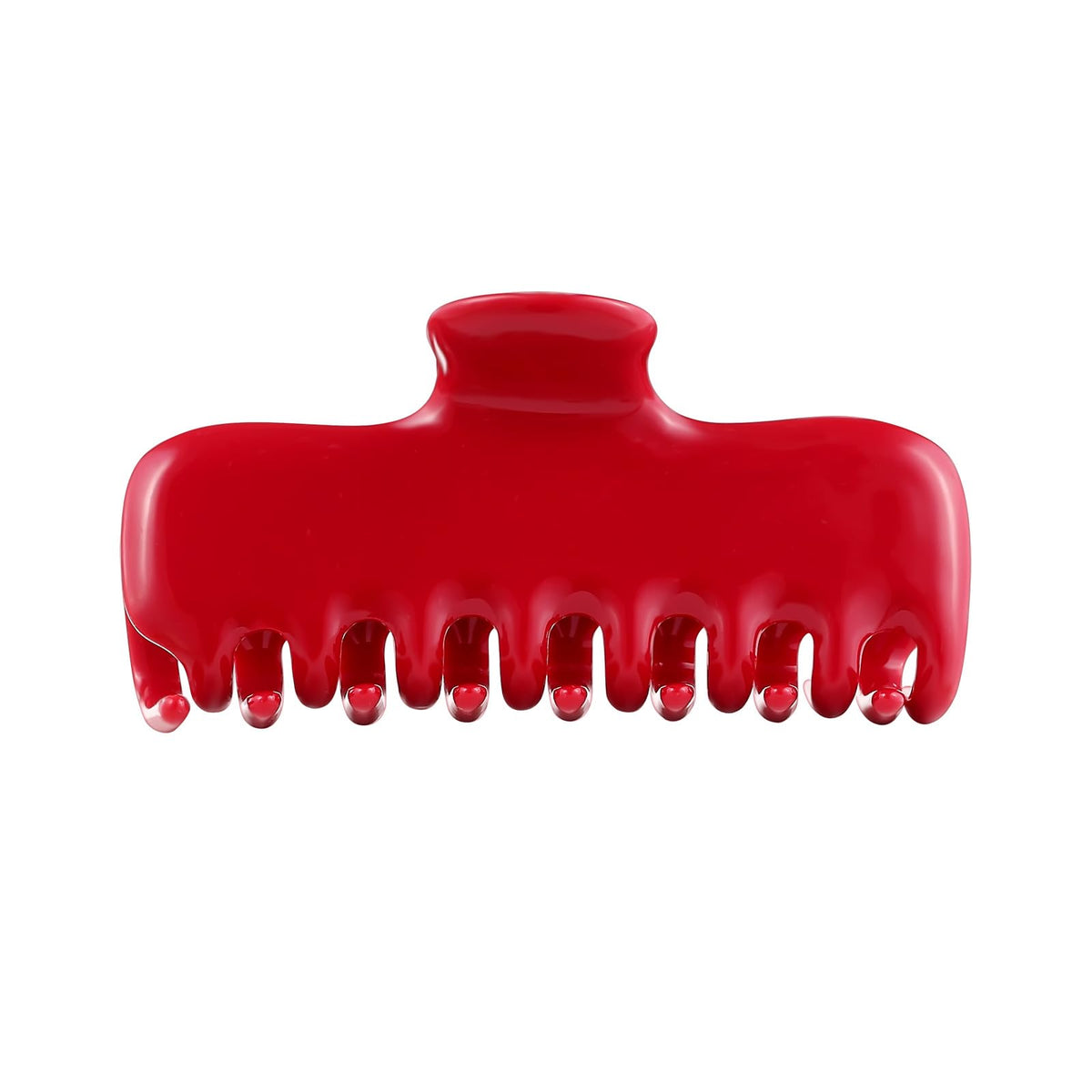 FidesAmor red clip front view showing glossy finish and secure hold