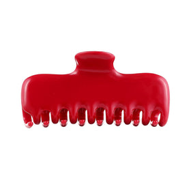 FidesAmor red clip front view showing glossy finish and secure hold
