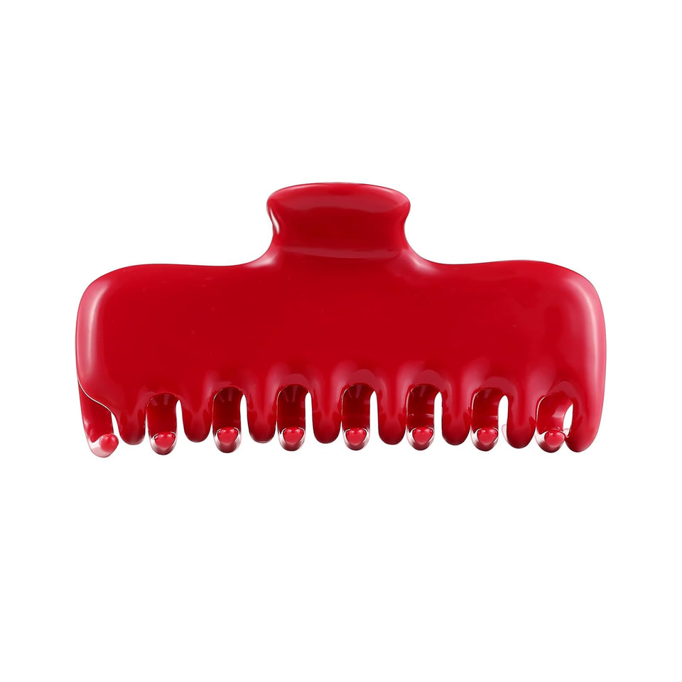 FidesAmor red clip front view showing glossy finish and secure hold