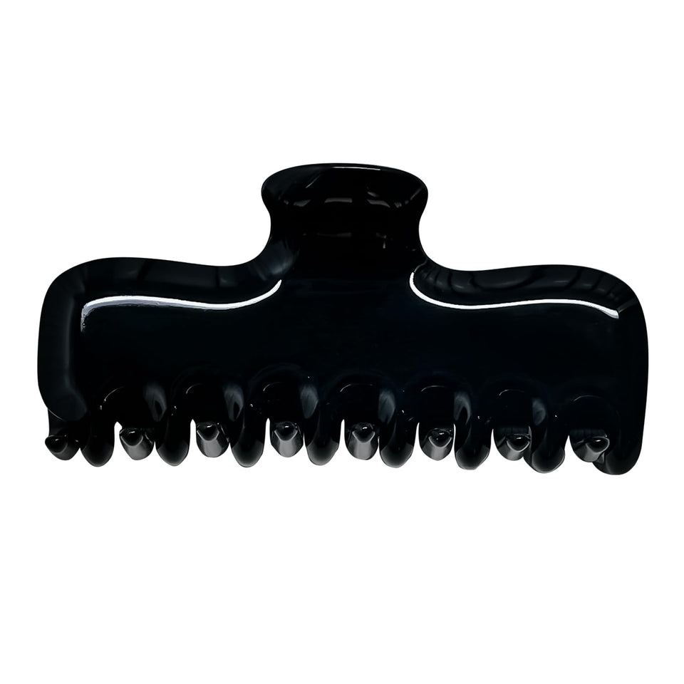 FidesAmor rectangular clip front view showing sleek black finish and secure hold