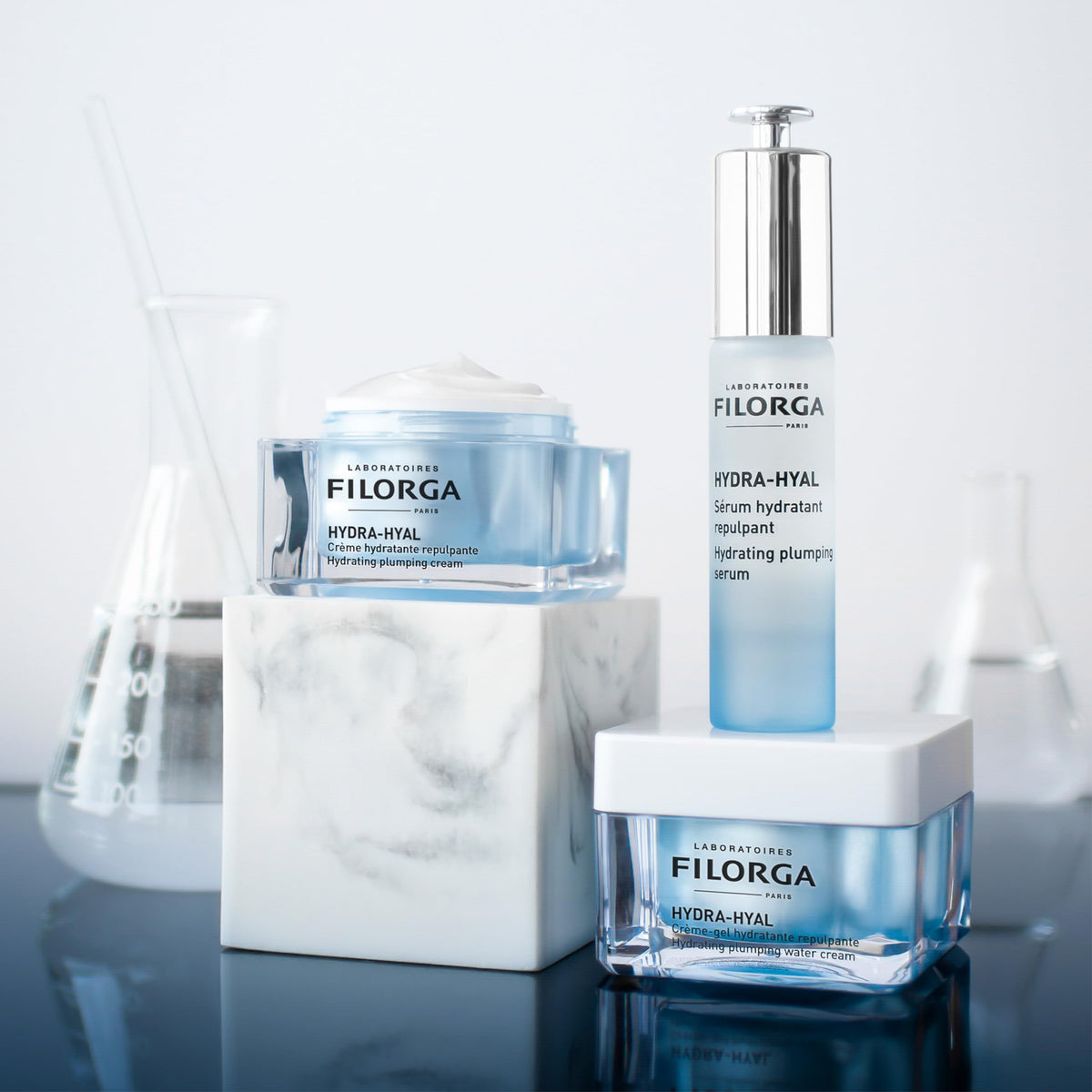 Filorga skin before and after texture improvement showing visibly plumper skin