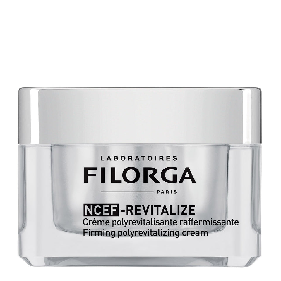 Filorga jar front view showing product and packaging benefit of clear branding