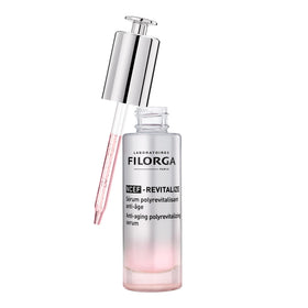Filorga pipette dispensing serum highlighting precise application benefit
