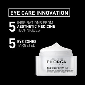 Filorga Time-Filler Eyes precision applicator tip applying small dose for controlled results