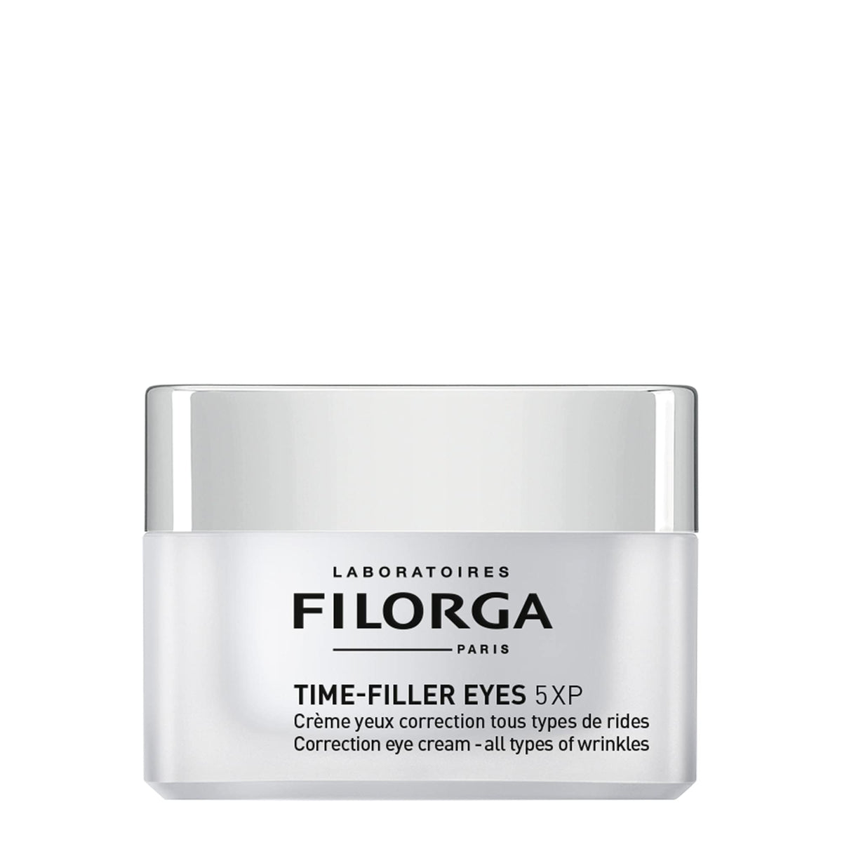 Filorga Time-Filler Eyes smooth cream texture close-up showing quick absorption and plumping