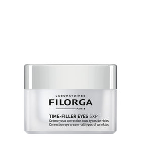 Filorga Time-Filler Eyes smooth cream texture close-up showing quick absorption and plumping
