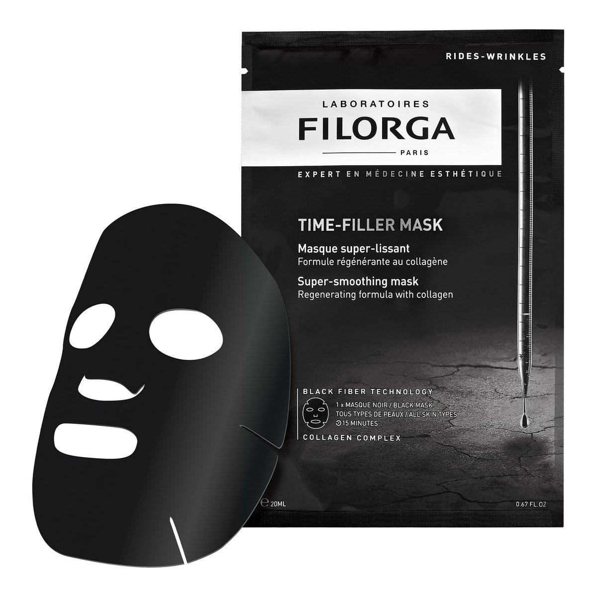 Filorga sheet mask unfolded soaked in renewing serum for instant hydration