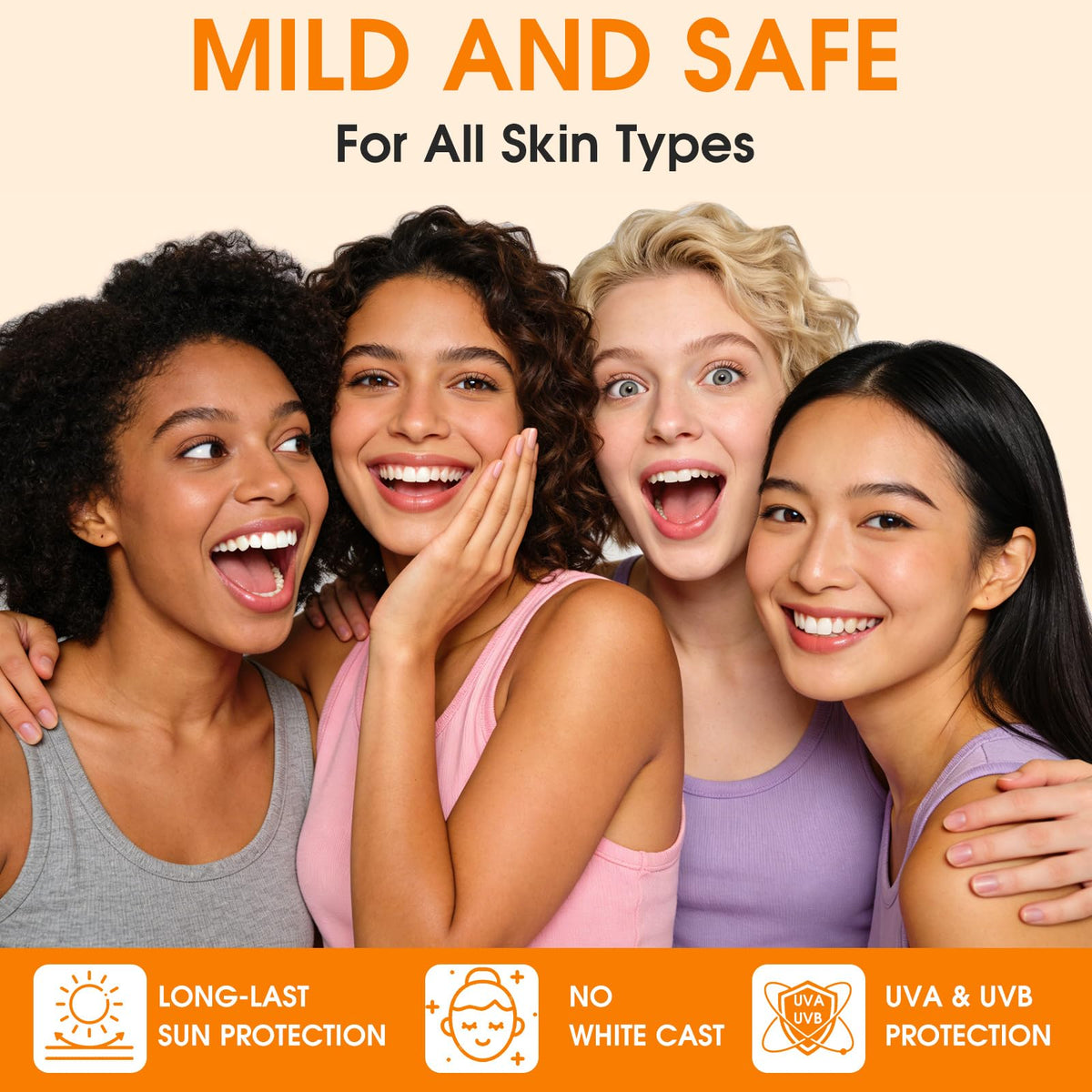 FILWY application on face demonstrating instant mineral protection