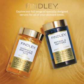 Findley in bathroom routine lifestyle scene showing easy integration into daily skincare