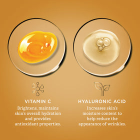 Findley label ingredient list close-up showing Vitamin C and Hyaluronic Acid transparency