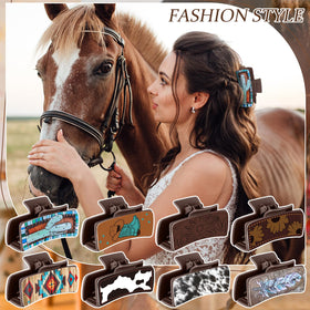 FineCheer clips worn in half-up hairstyle illustrating secure hold