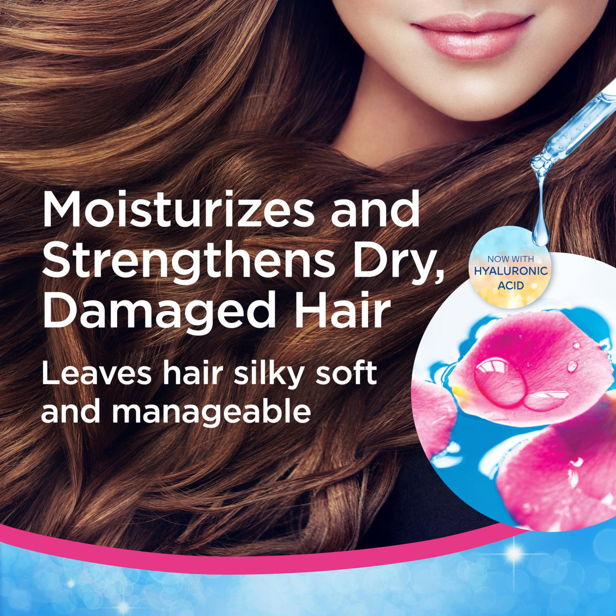 Finesse closeup label highlighting camellia oil and protein ingredients benefits