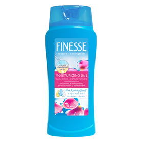 FINESSE front packaging showing 24 oz shampoo and conditioner, conveys value