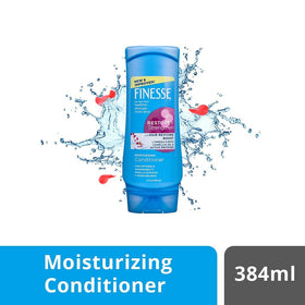 Finesse on bathroom shelf lifestyle shot suggesting daily use