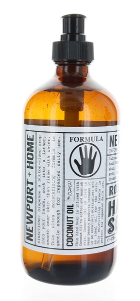 FineVine pump bottle placed on bathroom sink, demonstrates convenient everyday use