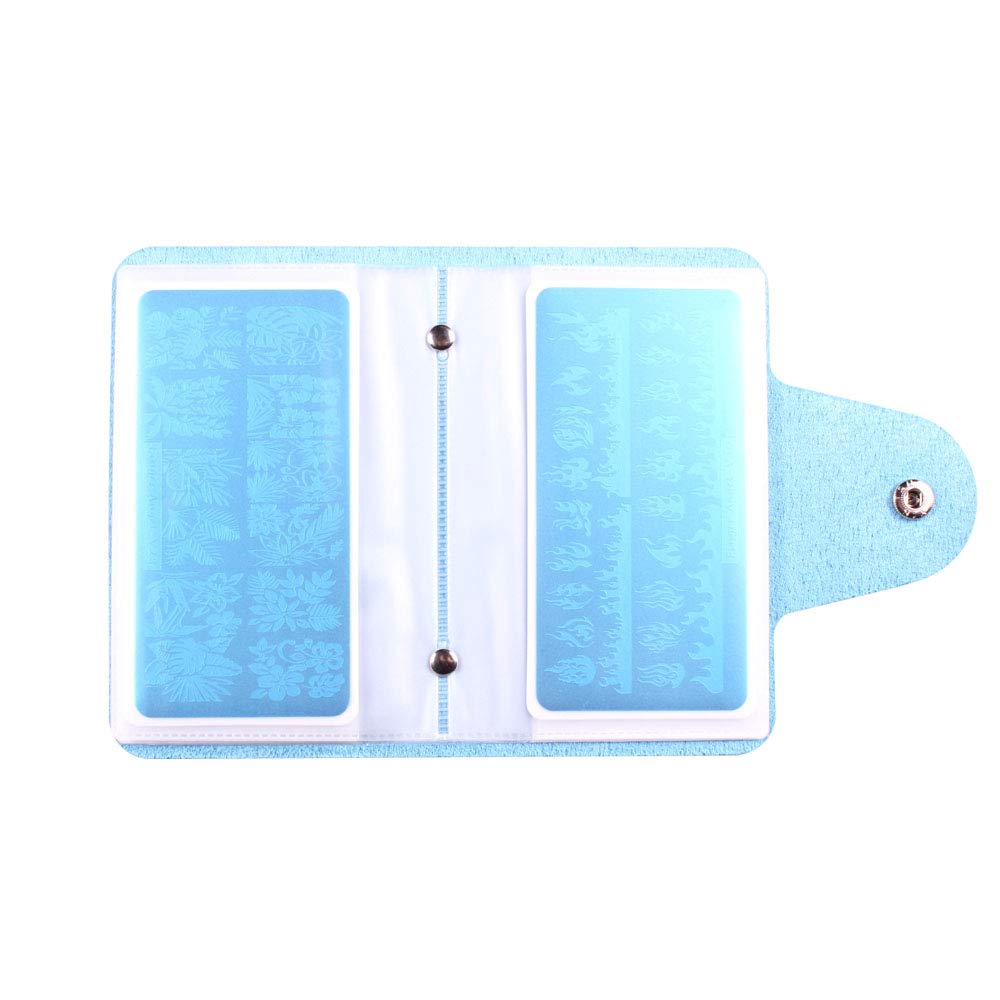 FingerAngel stamper picking up design for accurate placement on nail