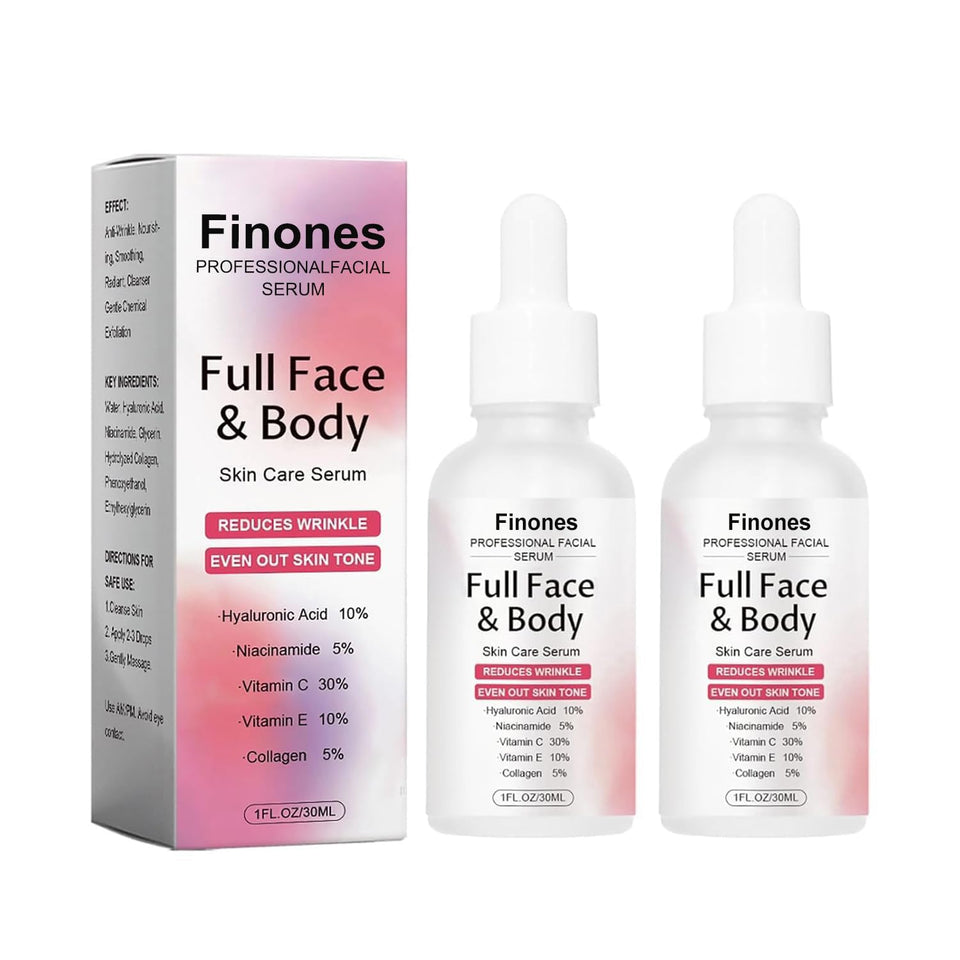 FINONES front bottle view showing sleek packaging and product benefits