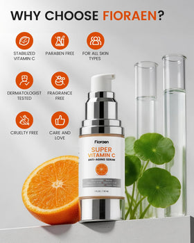 Fioraen mature woman applying serum in morning routine for smoother brighter skin