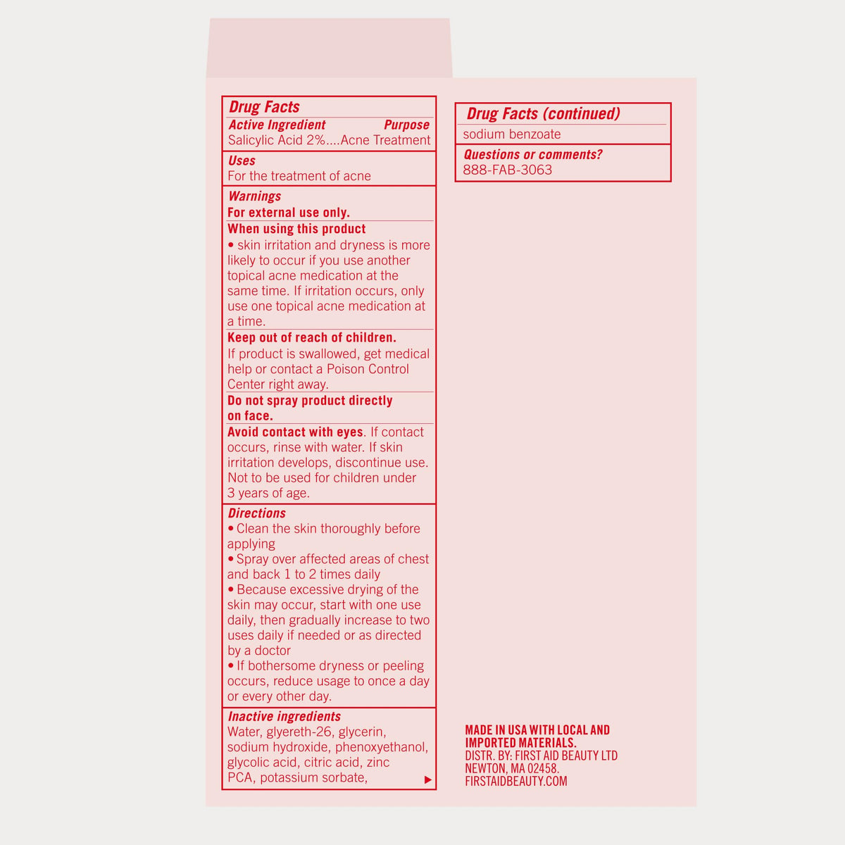 First Aid Beauty bottle staged on counter showing daily routine suitability