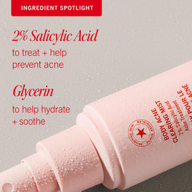 First Aid Beauty bottle held in hand illustrating compact travel-friendly size