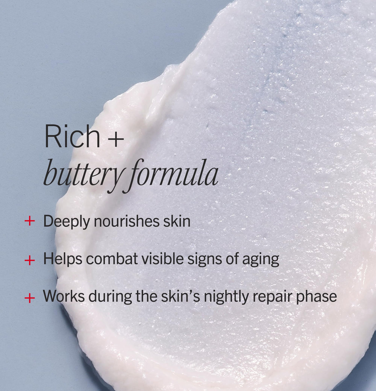 First Aid Beauty cream on fingertip ready for application to hydrate skin overnight