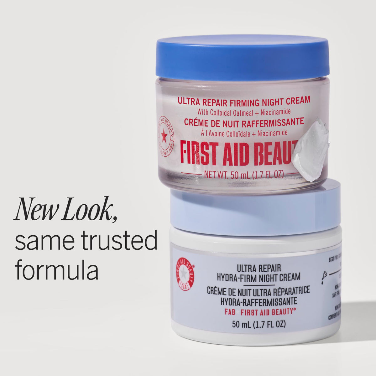 First Aid Beauty creamy texture close-up showing rich hydration and smooth finish