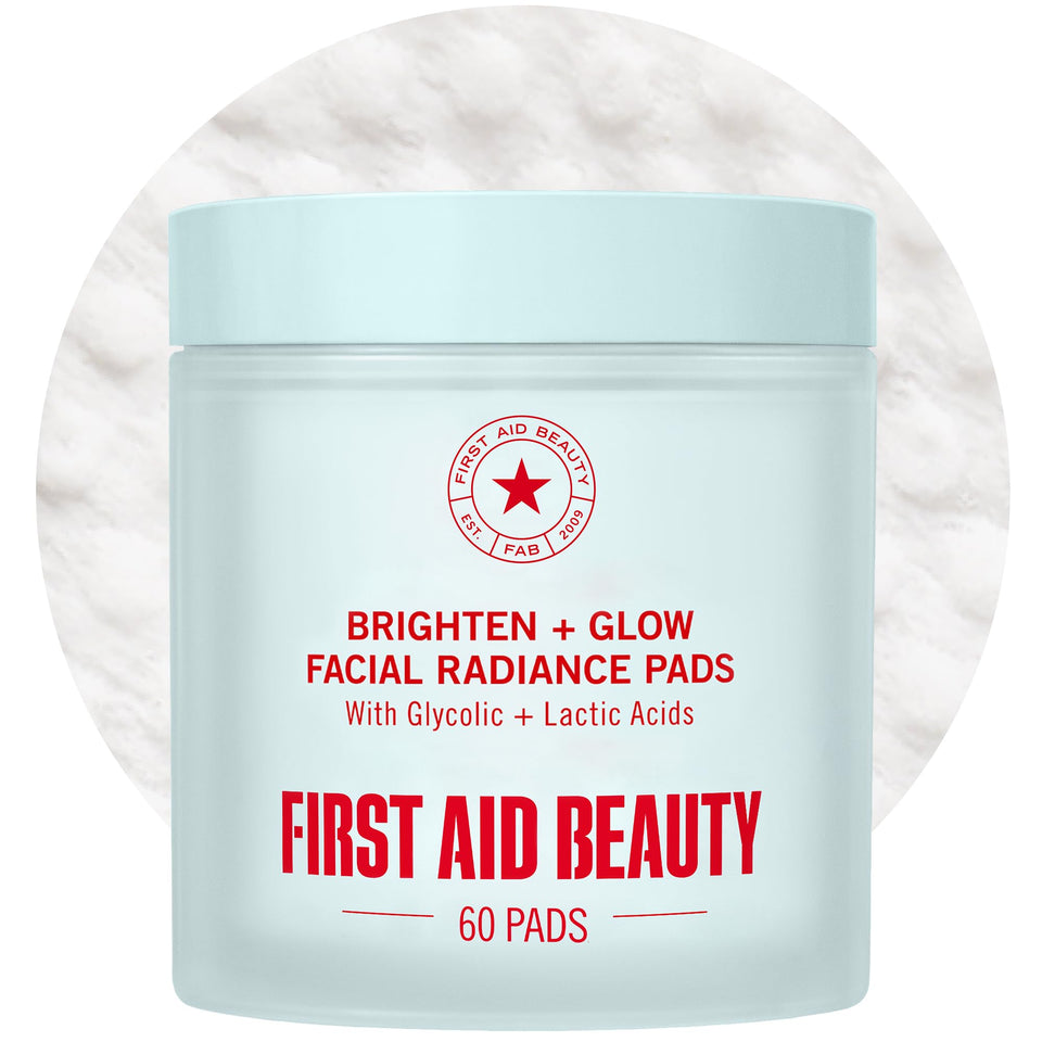 First Aid Beauty front packaging showing product name and 60-count benefit