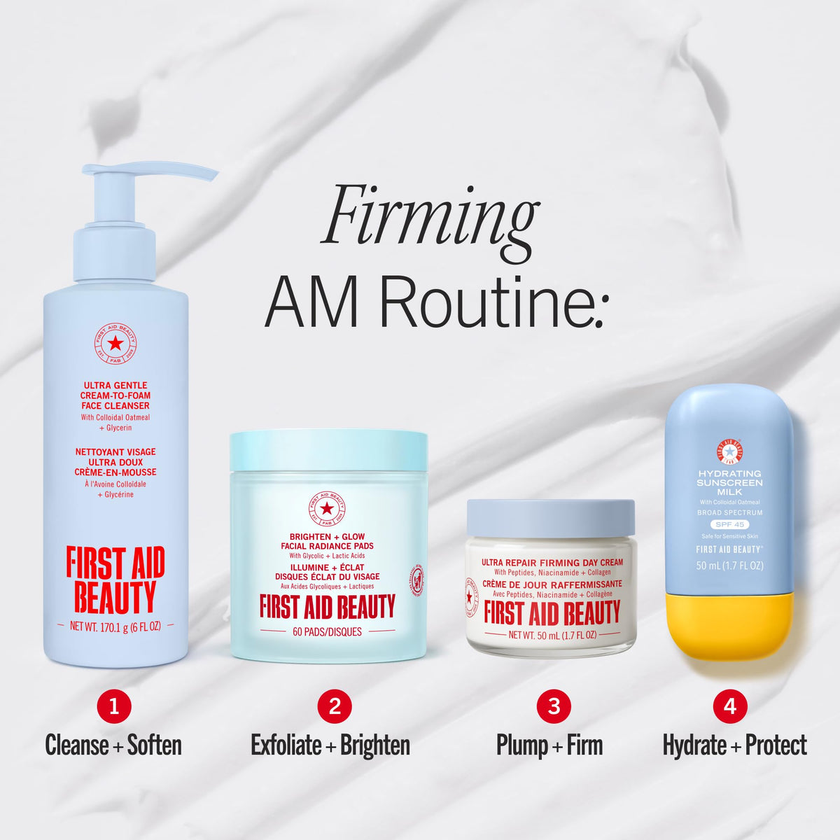 First Aid Beauty sticker emphasizing fragrance-free formula for sensitive skin benefit